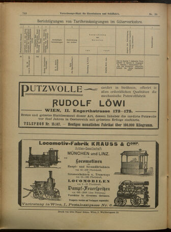 Verordnungs-Blatt für Eisenbahnen und Schiffahrt: Veröffentlichungen in Tarif- und Transport-Angelegenheiten 19010309 Seite: 24