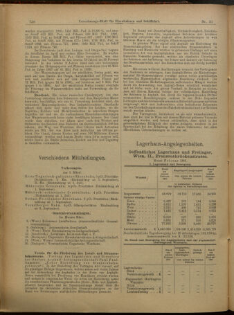 Verordnungs-Blatt für Eisenbahnen und Schiffahrt: Veröffentlichungen in Tarif- und Transport-Angelegenheiten 19010312 Seite: 10