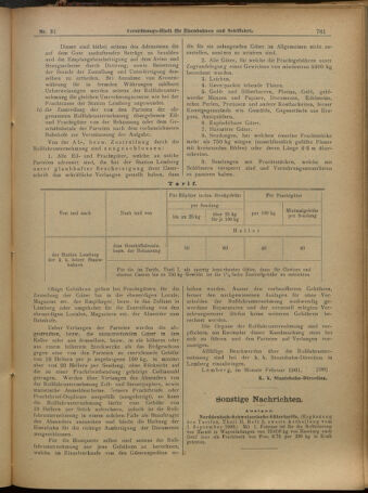 Verordnungs-Blatt für Eisenbahnen und Schiffahrt: Veröffentlichungen in Tarif- und Transport-Angelegenheiten 19010312 Seite: 13