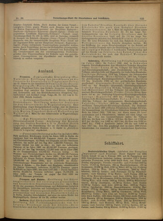 Verordnungs-Blatt für Eisenbahnen und Schiffahrt: Veröffentlichungen in Tarif- und Transport-Angelegenheiten 19010319 Seite: 9