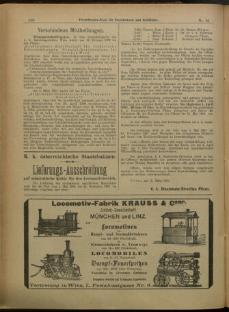 Verordnungs-Blatt für Eisenbahnen und Schiffahrt: Veröffentlichungen in Tarif- und Transport-Angelegenheiten 19010321 Seite: 10