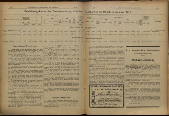 Verordnungs-Blatt für Eisenbahnen und Schiffahrt: Veröffentlichungen in Tarif- und Transport-Angelegenheiten 19010328 Seite: 11