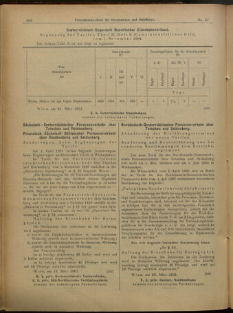 Verordnungs-Blatt für Eisenbahnen und Schiffahrt: Veröffentlichungen in Tarif- und Transport-Angelegenheiten 19010328 Seite: 14