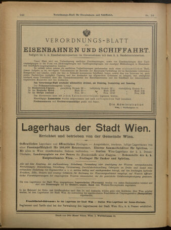 Verordnungs-Blatt für Eisenbahnen und Schiffahrt: Veröffentlichungen in Tarif- und Transport-Angelegenheiten 19010330 Seite: 24