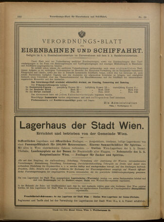 Verordnungs-Blatt für Eisenbahnen und Schiffahrt: Veröffentlichungen in Tarif- und Transport-Angelegenheiten 19010402 Seite: 20