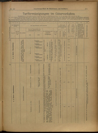 Verordnungs-Blatt für Eisenbahnen und Schiffahrt: Veröffentlichungen in Tarif- und Transport-Angelegenheiten 19010404 Seite: 11