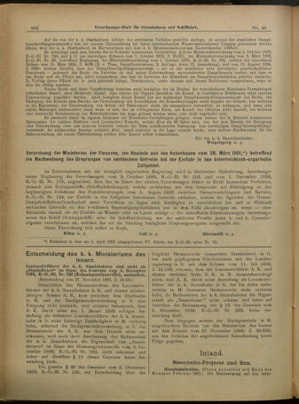 Verordnungs-Blatt für Eisenbahnen und Schiffahrt: Veröffentlichungen in Tarif- und Transport-Angelegenheiten 19010404 Seite: 2