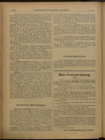 Verordnungs-Blatt für Eisenbahnen und Schiffahrt: Veröffentlichungen in Tarif- und Transport-Angelegenheiten 19010411 Seite: 14