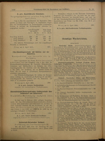 Verordnungs-Blatt für Eisenbahnen und Schiffahrt: Veröffentlichungen in Tarif- und Transport-Angelegenheiten 19010411 Seite: 16