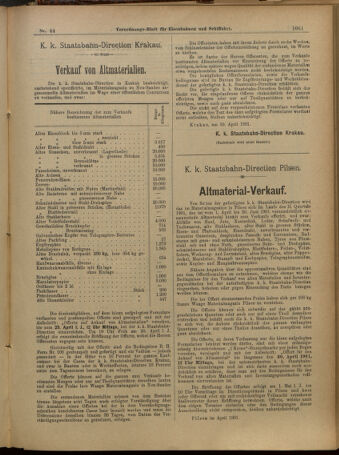 Verordnungs-Blatt für Eisenbahnen und Schiffahrt: Veröffentlichungen in Tarif- und Transport-Angelegenheiten 19010416 Seite: 10