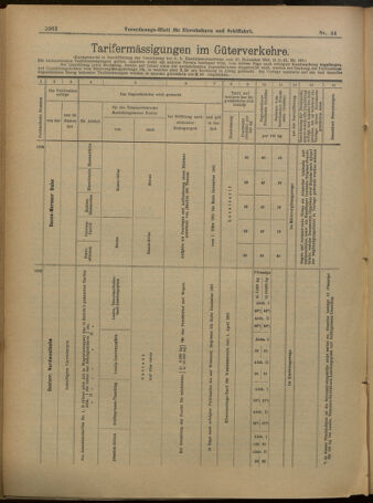 Verordnungs-Blatt für Eisenbahnen und Schiffahrt: Veröffentlichungen in Tarif- und Transport-Angelegenheiten 19010416 Seite: 11