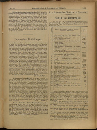 Verordnungs-Blatt für Eisenbahnen und Schiffahrt: Veröffentlichungen in Tarif- und Transport-Angelegenheiten 19010418 Seite: 5