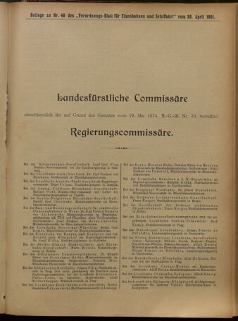 Verordnungs-Blatt für Eisenbahnen und Schiffahrt: Veröffentlichungen in Tarif- und Transport-Angelegenheiten 19010420 Seite: 21