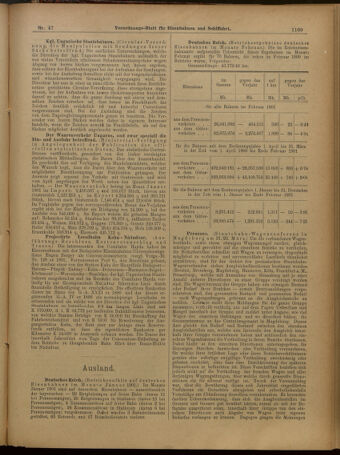 Verordnungs-Blatt für Eisenbahnen und Schiffahrt: Veröffentlichungen in Tarif- und Transport-Angelegenheiten 19010423 Seite: 5