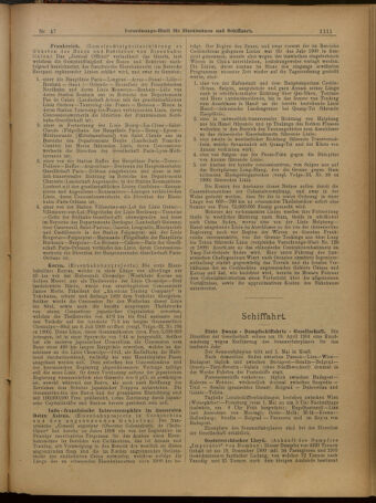 Verordnungs-Blatt für Eisenbahnen und Schiffahrt: Veröffentlichungen in Tarif- und Transport-Angelegenheiten 19010423 Seite: 7