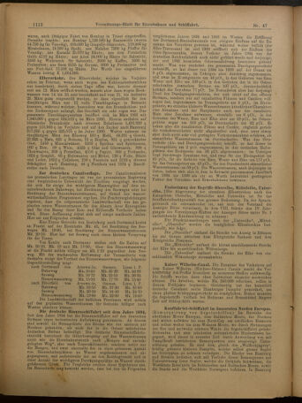 Verordnungs-Blatt für Eisenbahnen und Schiffahrt: Veröffentlichungen in Tarif- und Transport-Angelegenheiten 19010423 Seite: 8