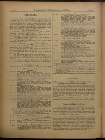 Verordnungs-Blatt für Eisenbahnen und Schiffahrt: Veröffentlichungen in Tarif- und Transport-Angelegenheiten 19010427 Seite: 8