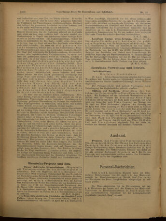 Verordnungs-Blatt für Eisenbahnen und Schiffahrt: Veröffentlichungen in Tarif- und Transport-Angelegenheiten 19010430 Seite: 8