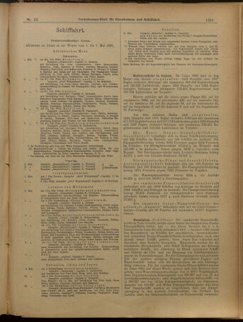 Verordnungs-Blatt für Eisenbahnen und Schiffahrt: Veröffentlichungen in Tarif- und Transport-Angelegenheiten 19010504 Seite: 11