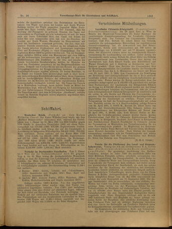 Verordnungs-Blatt für Eisenbahnen und Schiffahrt: Veröffentlichungen in Tarif- und Transport-Angelegenheiten 19010514 Seite: 16