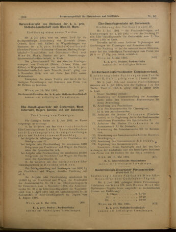 Verordnungs-Blatt für Eisenbahnen und Schiffahrt: Veröffentlichungen in Tarif- und Transport-Angelegenheiten 19010514 Seite: 19