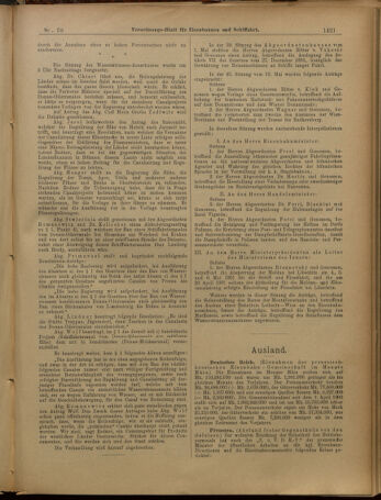 Verordnungs-Blatt für Eisenbahnen und Schiffahrt: Veröffentlichungen in Tarif- und Transport-Angelegenheiten 19010521 Seite: 13