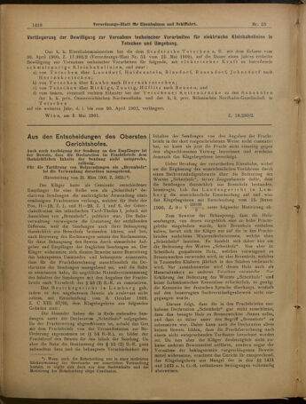 Verordnungs-Blatt für Eisenbahnen und Schiffahrt: Veröffentlichungen in Tarif- und Transport-Angelegenheiten 19010521 Seite: 2