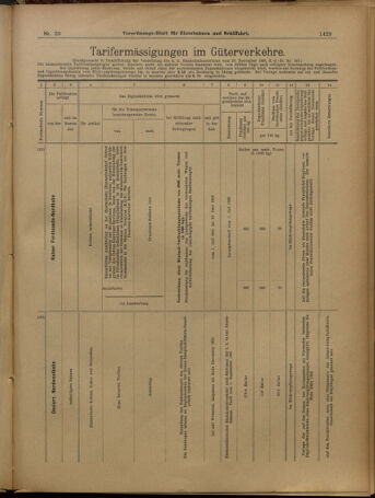 Verordnungs-Blatt für Eisenbahnen und Schiffahrt: Veröffentlichungen in Tarif- und Transport-Angelegenheiten 19010521 Seite: 21