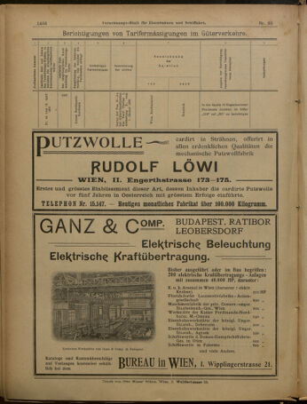 Verordnungs-Blatt für Eisenbahnen und Schiffahrt: Veröffentlichungen in Tarif- und Transport-Angelegenheiten 19010523 Seite: 24