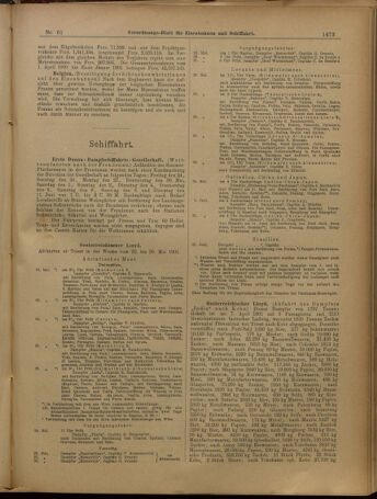 Verordnungs-Blatt für Eisenbahnen und Schiffahrt: Veröffentlichungen in Tarif- und Transport-Angelegenheiten 19010525 Seite: 17