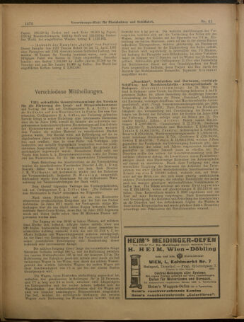 Verordnungs-Blatt für Eisenbahnen und Schiffahrt: Veröffentlichungen in Tarif- und Transport-Angelegenheiten 19010525 Seite: 18