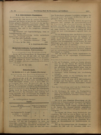 Verordnungs-Blatt für Eisenbahnen und Schiffahrt: Veröffentlichungen in Tarif- und Transport-Angelegenheiten 19010530 Seite: 23