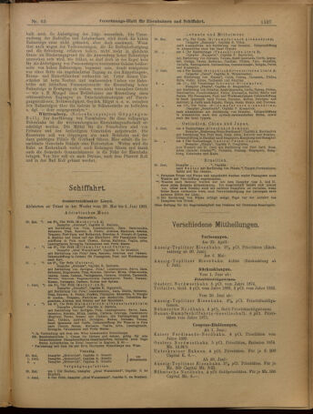 Verordnungs-Blatt für Eisenbahnen und Schiffahrt: Veröffentlichungen in Tarif- und Transport-Angelegenheiten 19010601 Seite: 11