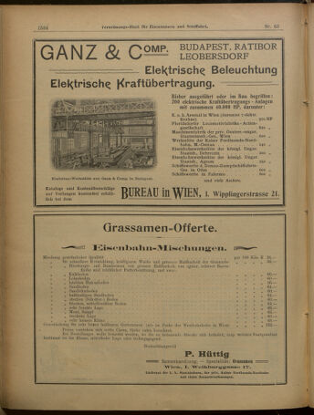 Verordnungs-Blatt für Eisenbahnen und Schiffahrt: Veröffentlichungen in Tarif- und Transport-Angelegenheiten 19010601 Seite: 18