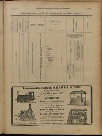 Verordnungs-Blatt für Eisenbahnen und Schiffahrt: Veröffentlichungen in Tarif- und Transport-Angelegenheiten 19010601 Seite: 27