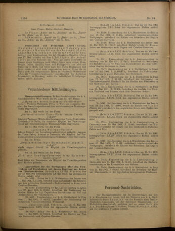 Verordnungs-Blatt für Eisenbahnen und Schiffahrt: Veröffentlichungen in Tarif- und Transport-Angelegenheiten 19010604 Seite: 12