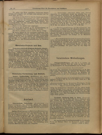 Verordnungs-Blatt für Eisenbahnen und Schiffahrt: Veröffentlichungen in Tarif- und Transport-Angelegenheiten 19010606 Seite: 13