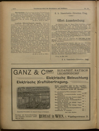 Verordnungs-Blatt für Eisenbahnen und Schiffahrt: Veröffentlichungen in Tarif- und Transport-Angelegenheiten 19010606 Seite: 14