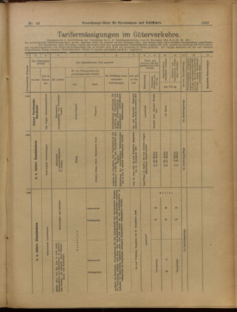 Verordnungs-Blatt für Eisenbahnen und Schiffahrt: Veröffentlichungen in Tarif- und Transport-Angelegenheiten 19010608 Seite: 11