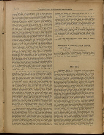 Verordnungs-Blatt für Eisenbahnen und Schiffahrt: Veröffentlichungen in Tarif- und Transport-Angelegenheiten 19010611 Seite: 11