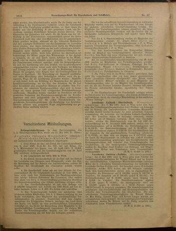 Verordnungs-Blatt für Eisenbahnen und Schiffahrt: Veröffentlichungen in Tarif- und Transport-Angelegenheiten 19010611 Seite: 12