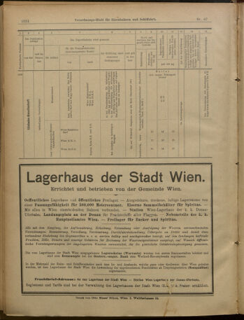 Verordnungs-Blatt für Eisenbahnen und Schiffahrt: Veröffentlichungen in Tarif- und Transport-Angelegenheiten 19010611 Seite: 20