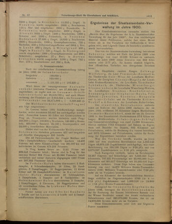 Verordnungs-Blatt für Eisenbahnen und Schiffahrt: Veröffentlichungen in Tarif- und Transport-Angelegenheiten 19010611 Seite: 7