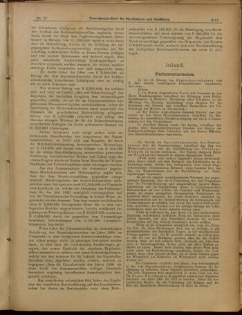 Verordnungs-Blatt für Eisenbahnen und Schiffahrt: Veröffentlichungen in Tarif- und Transport-Angelegenheiten 19010611 Seite: 9