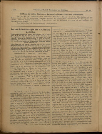 Verordnungs-Blatt für Eisenbahnen und Schiffahrt: Veröffentlichungen in Tarif- und Transport-Angelegenheiten 19010613 Seite: 4