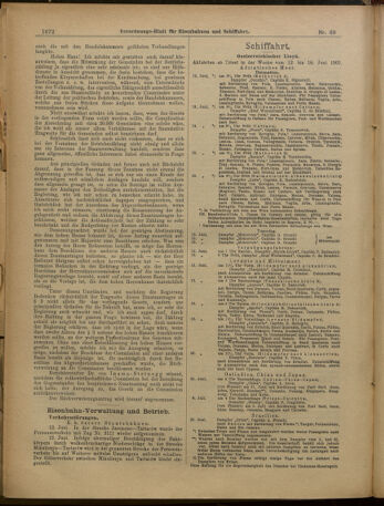 Verordnungs-Blatt für Eisenbahnen und Schiffahrt: Veröffentlichungen in Tarif- und Transport-Angelegenheiten 19010615 Seite: 20