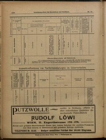 Verordnungs-Blatt für Eisenbahnen und Schiffahrt: Veröffentlichungen in Tarif- und Transport-Angelegenheiten 19010615 Seite: 28