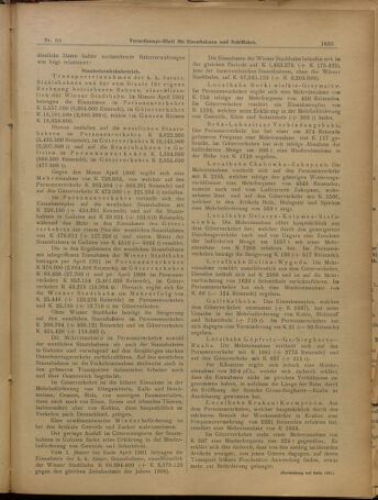 Verordnungs-Blatt für Eisenbahnen und Schiffahrt: Veröffentlichungen in Tarif- und Transport-Angelegenheiten 19010615 Seite: 7