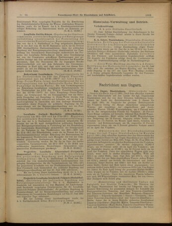 Verordnungs-Blatt für Eisenbahnen und Schiffahrt: Veröffentlichungen in Tarif- und Transport-Angelegenheiten 19010618 Seite: 3