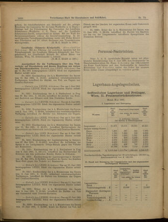 Verordnungs-Blatt für Eisenbahnen und Schiffahrt: Veröffentlichungen in Tarif- und Transport-Angelegenheiten 19010618 Seite: 8